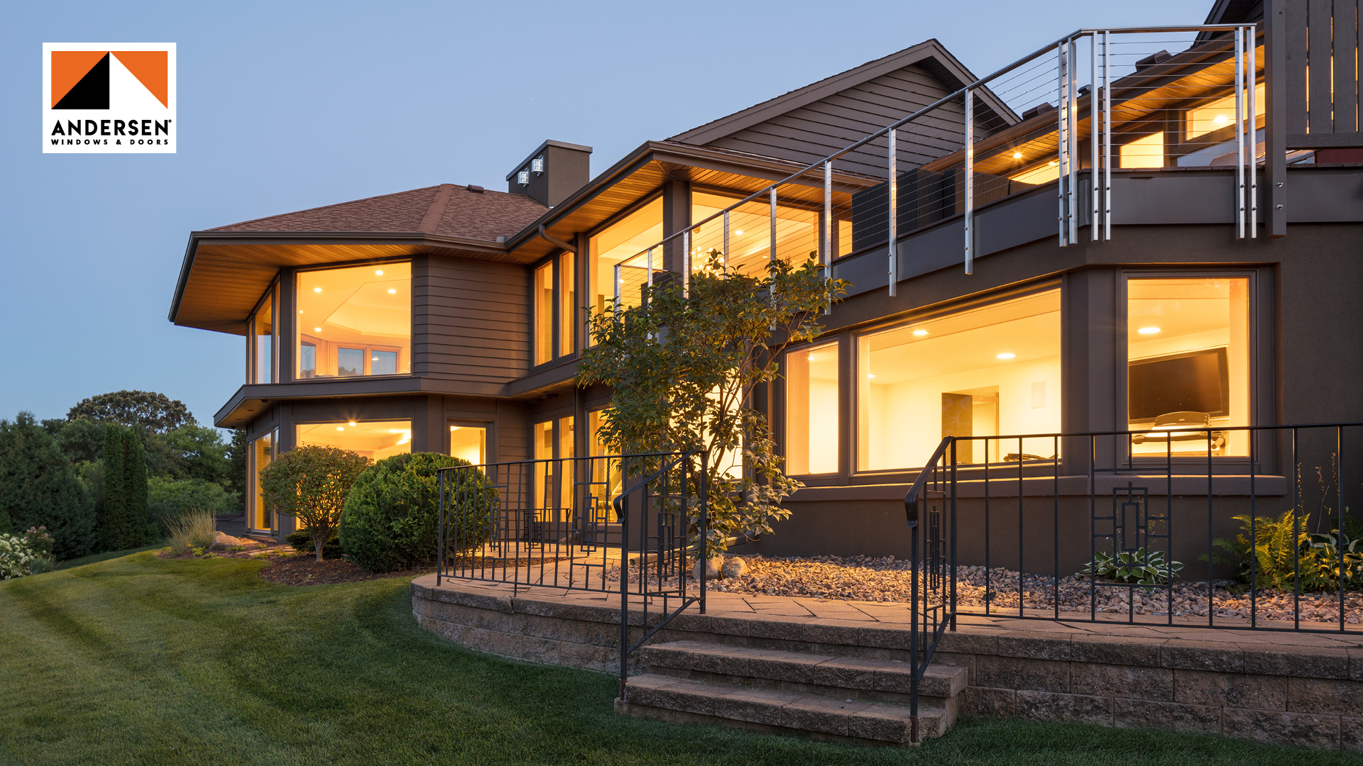 Home exterior with Andersen windows and doors
